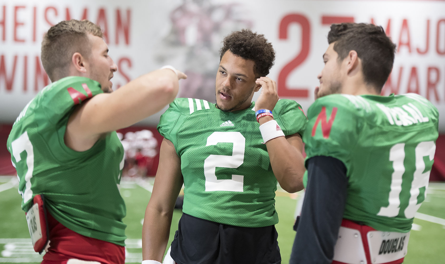 Nebraska football practice, 8/14